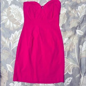 Hot pink mini dress